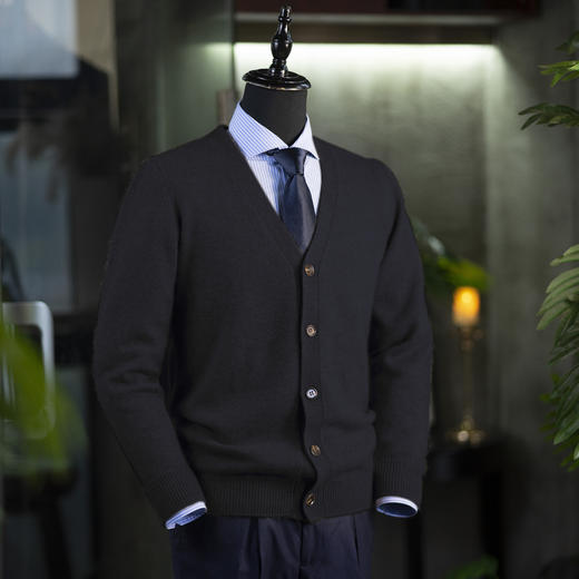 新款秋冬男士羊毛/羊绒混纺 立领/V领纽扣开衫毛衣 多色可选-不退不换 商品图7