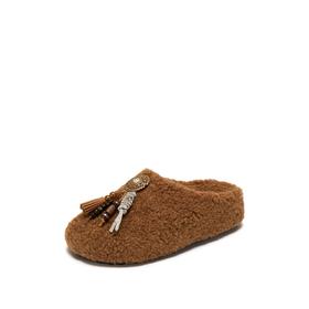 【云粉节】【思加图】BF楼思加图2025冬季新款时尚毛毛鞋勃肯鞋厚底增高保暖半拖女L6796吊牌价599