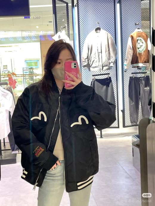 福神新款情侣款刺绣字母刺绣棒球服棉服外套夹克 商品图1