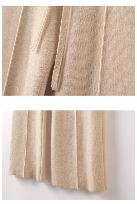 【羊毛阔腿裤】质感超好 30%绵羊毛 抗起球 好穿耐造 垂顺显瘦 可机洗秋冬保暖外裤！ 商品图5