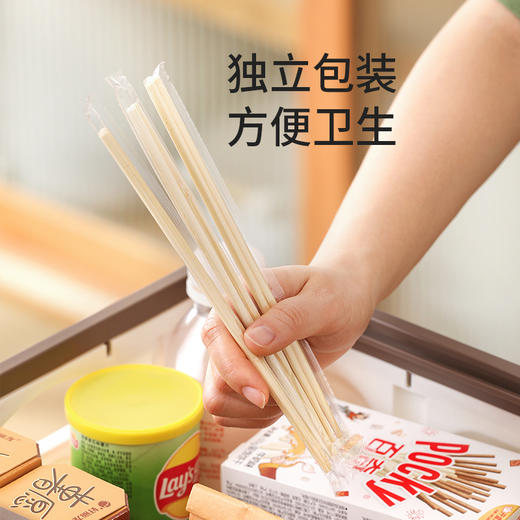 【茶花】一次性竹筷子无毛刺家用商用外卖一次性筷子 商品图4