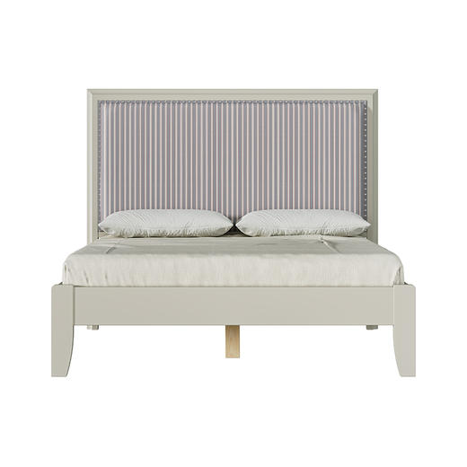 喜梦宝云翼系列1.5M床松木桦木框架摇粒绒软包次卧舒适床 商品图3