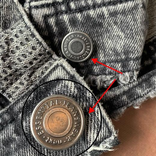 MUS＆IUM DIV 酷帅须边拼接长袖牛仔外套（波哥蕾姐上身48） 商品图8