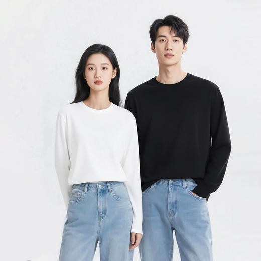 【专属】99元三件！狂野橘子 重磅纯棉长袖T恤丨男女同款 高克重240g±，耐穿有质感 商品图0