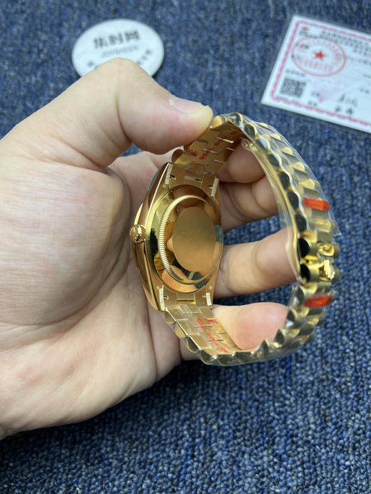 【贵重物品】高端定制 客订包真金款 QF配重版 重量180克+ 劳力士星期日历型系列 日志40mm 黑冰糖DD 商品图5