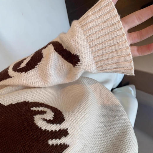 萌趣减龄！2025重工卡通提花慵懒显瘦保暖针织毛衣女秋冬新款！ 商品图4