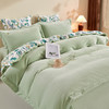 多喜爱 尊绒四件套 斑斓乐曲/序章/暮紫玫瑰/四叶花礼hl【260高克重】【尊绒面料】【立体绣花】柔软丰盈 细腻触感  防静电 商品缩略图12