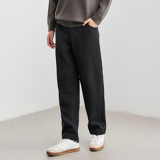 棉仓367818014-奥利绒宽松直筒休闲裤 商品图1