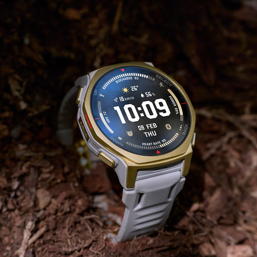 华米 T-Rex 3 Pro 户外运动跑步智能手表 48mm&44mm蓝宝石表镜 5级钛金属表圈  1.5英寸AMOLED屏幕 最高亮度3000尼特 180+运动模式 商品图11