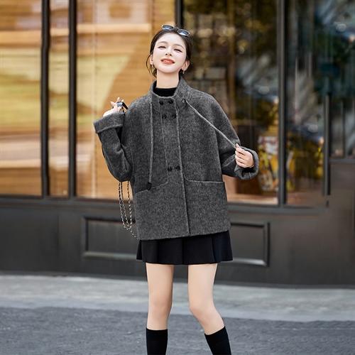 双面呢大衣短款，轻奢显瘦气质毛呢外套HR-QIXFS25-5120 商品图4