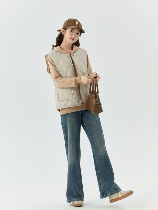 【双面轻薄很温暖❗百搭亲肤不吃身材】女士保暖加大加厚加绒内搭坎肩女款羊羔毛扣子休闲外穿棉马甲。hb 商品图0