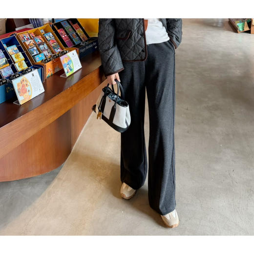 2510414    羊毛 两色长裤 休闲直筒 商品图5