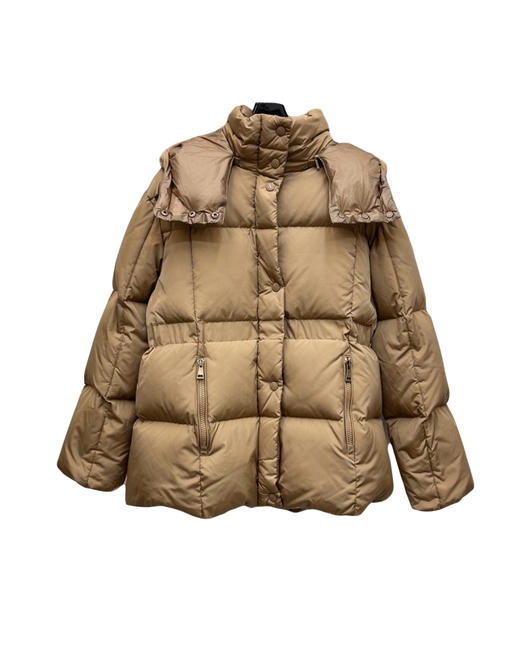 女款长方压纹连帽羽绒服018 商品图0