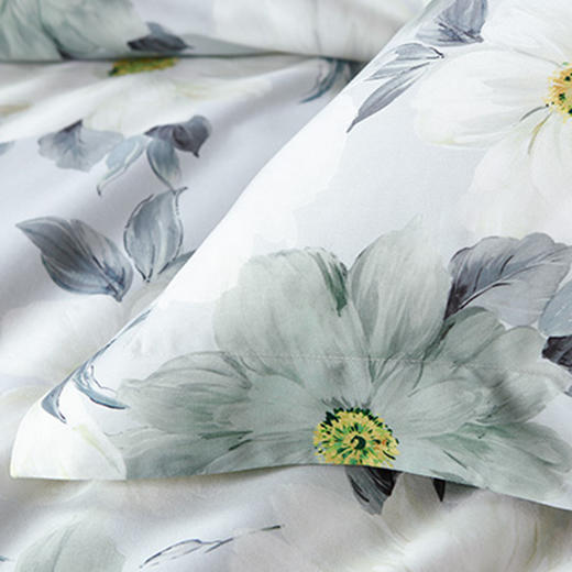 梦洁纯棉印花四件套：萱花 200×230cm—rxs 商品图1