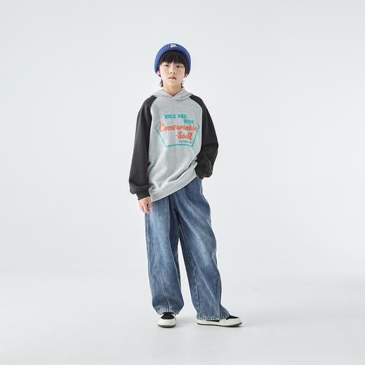 蓝汽水插肩图案卫衣844B258047JX 商品图1