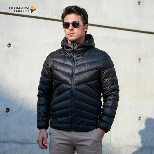 二代龙牙隐空Pro轻量便携连帽羽绒服 商品图1