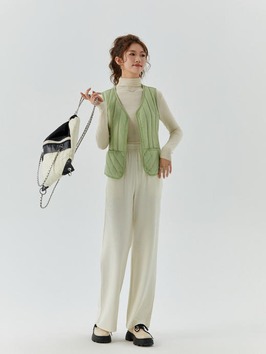 【保暖修身不显肉❗透气轻盈显气质】女士秋冬短款内胆马甲休闲保暖年轻实用口袋舒适女款马甲双面。hb 商品图2