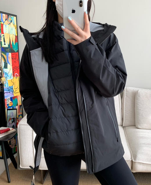 DST鹅绒内胆三合一冲锋衣羽绒服外套 商品图3