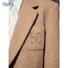 NUTS商场同款冬季复古气质通勤休闲简约毛呢西装外套女4450401A1 商品缩略图2