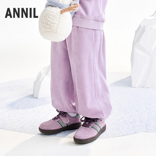 【实体店同款】女童全腰针织长裤冬季新款安奈儿童装XG546018 商品图0