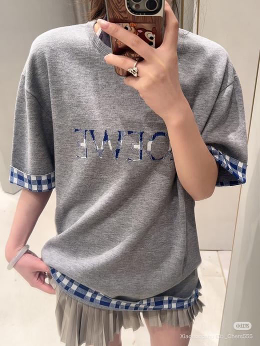 1024-1 独家圆正 一搏同款 lew男女同款棉羊毛格子提花套头衫 我穿L很宽松如图 商品图7