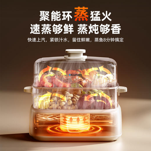 蓝宝多功能电蒸锅家用电热锅BP-ZG12 商品图2