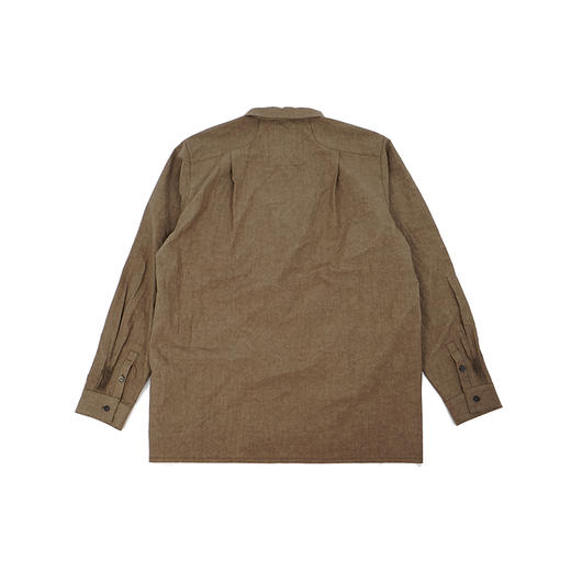 山也 郝 圆领毛边长袖衬衫 商品图4