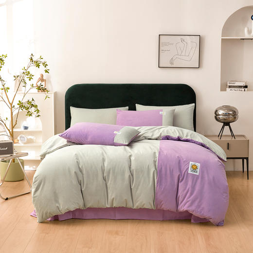 【秒杀 商超爆款】丝享INS风暖绒套件三件套/四件套 A类母婴级 柔软蓬松 商品图0