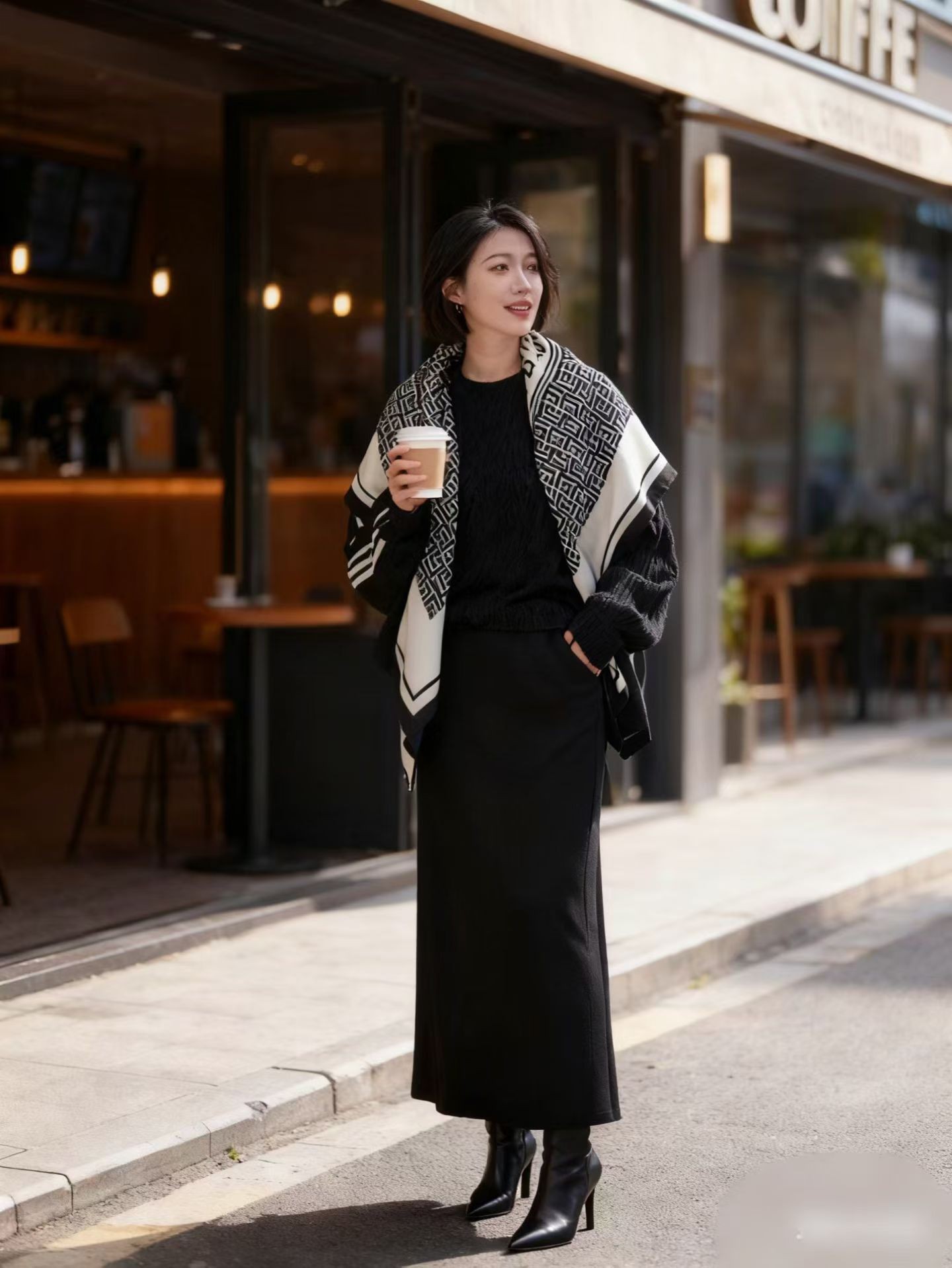 优品堂『花影摇曳2』90×90方巾