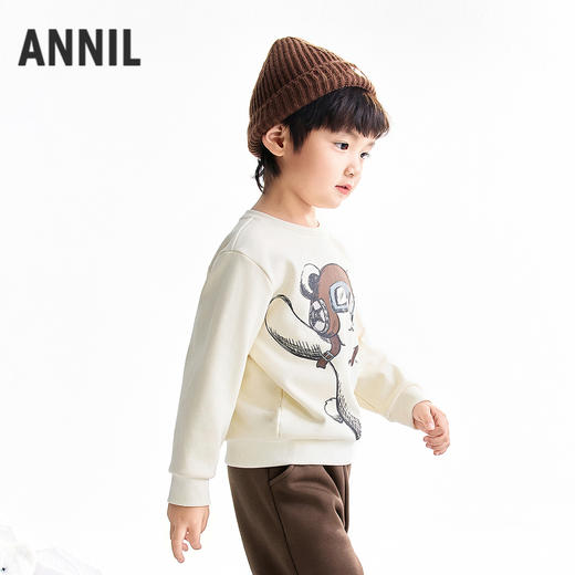 【实体店同款】男童圆领针织卫衣冬季新款安奈儿童装XB541073 商品图1