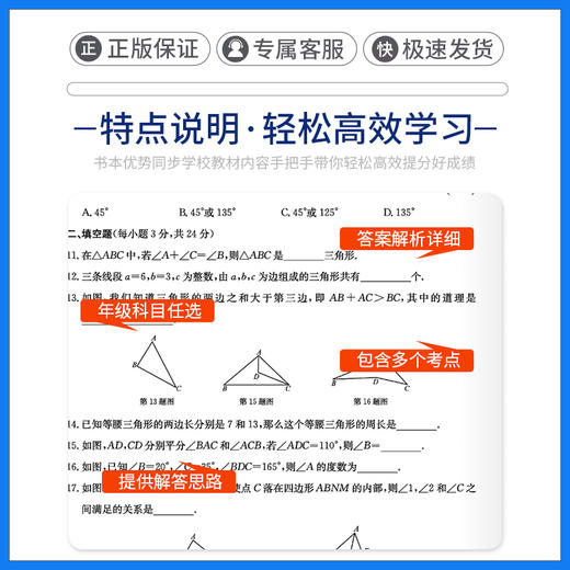 2025秋季 孟建平初中各地期末试卷精选七八九年级上册语文数学英语科学历史与社会道德与法治人教版浙教版冲刺必刷卷 商品图4