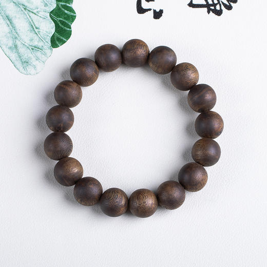 xy0642，13.3mm沉香素串单圈手串 商品图0