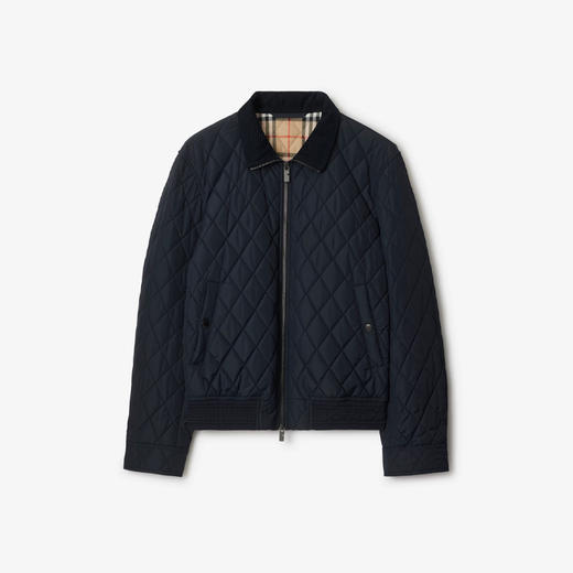 BURBERRY 巴宝莉 男士字母字母徽标绗缝尼龙夹克棉服 蓝色 8110186 A1222 商品图0