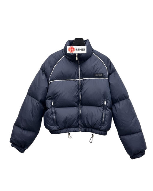 女款尼龙插肩捆边羽绒服M01 商品图0