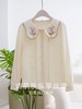【年终特卖】熙世界法式复古宫廷风长袖衬衫女小众设计刺绣翻领上衣2025春新款 商品缩略图3
