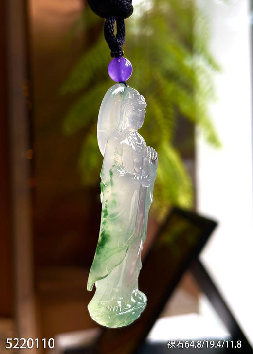 玻璃种飘花观音素件【5220110】具体价格微信咨询 商品图3