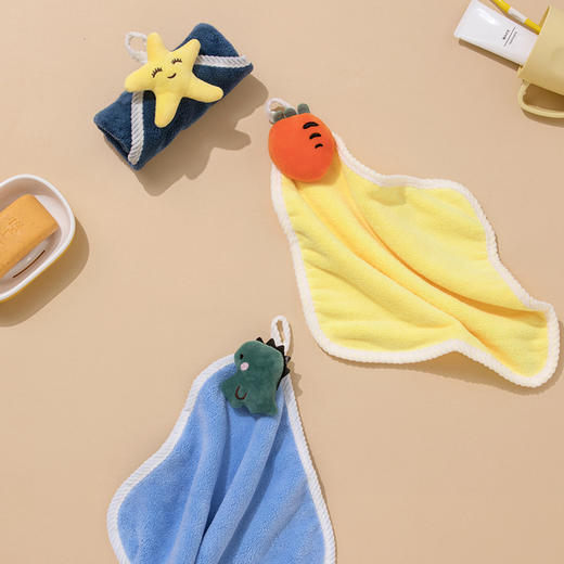 【茶花】卡通软绒擦手巾吸水性强 商品图9