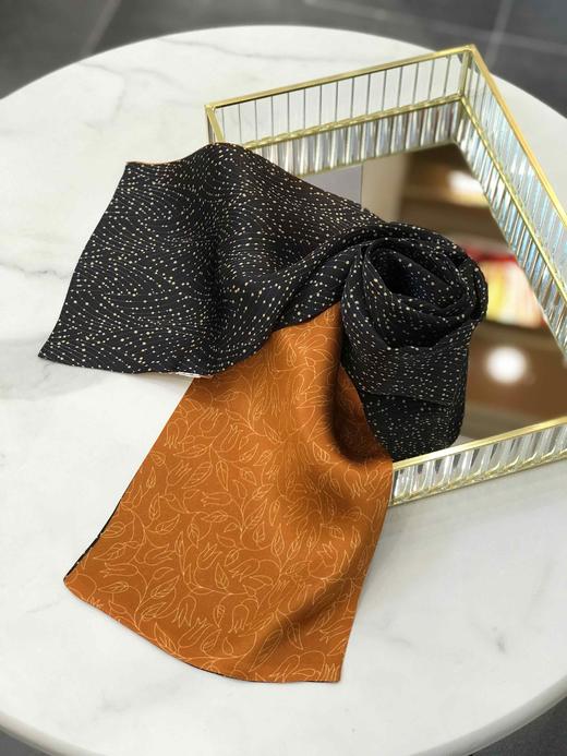 优品堂『春的律动』桑蚕丝双层双面长条巾 商品图8