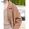 NUTS商场同款冬季复古气质时尚宽松双排扣双面毛呢外套女4431505A1 商品缩略图3