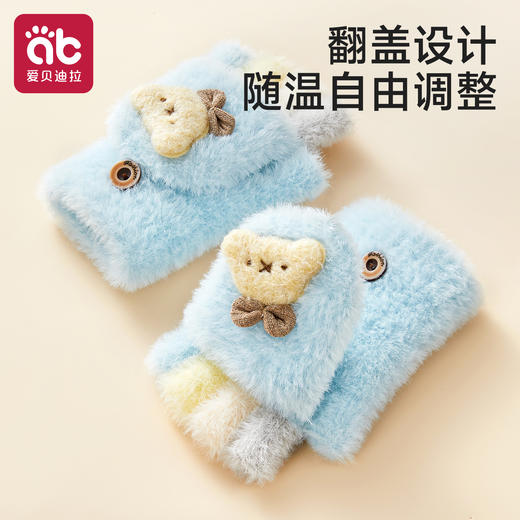 宝宝手套一岁五指冬季男女童翻盖儿童秋冬小月龄半指加绒保暖冬天 商品图2