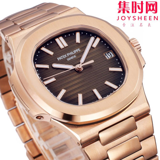 BBF百达翡丽鹦鹉螺系列 鹦鹉螺5711 全玫金棕盘 丹东324一体机 男士腕表 表径40mm 商品图4