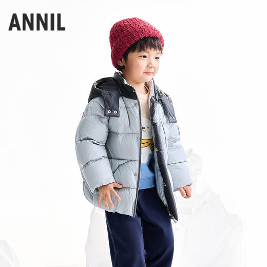 【实体店同款】男童中长款羽绒服冬季新款安奈儿童装XB545076 商品图1