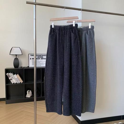 现货【YW】无忧购秋冬加绒加厚休闲日韩系松弛百搭奶芙绒阔腿裤女N3931（截单后7天发货) 商品图10