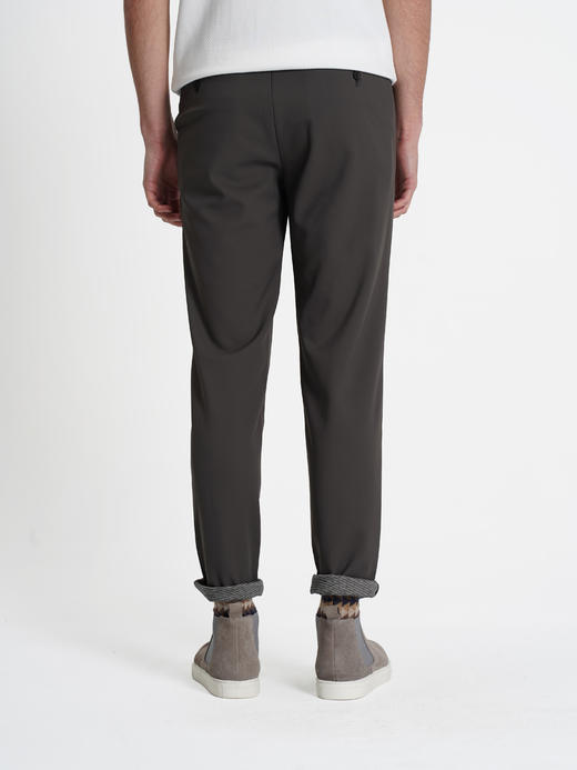 callisto咖啡色聚酯纤维混纺休闲裤 商品图4