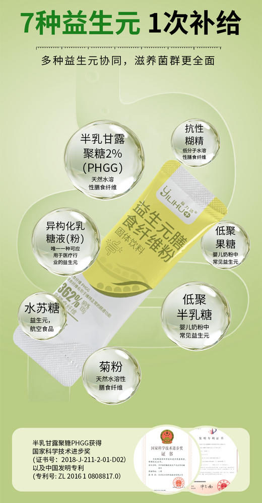 【苏慈良剂】益生元膳食纤维粉固体饮料96g(8g*12袋) 商品图6