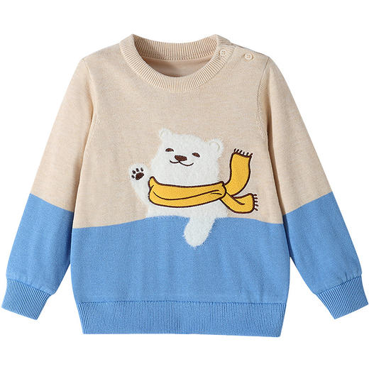 【实体店同款】男童圆领针织上衣冬季新款安奈儿童装XB544027 商品图5