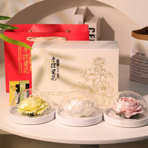 铭记瓷艺 非遗手捏玫瑰瓷花香薰礼盒装 小苍兰/檀香/茉莉 多场景使用 赠伴侣 商品图8