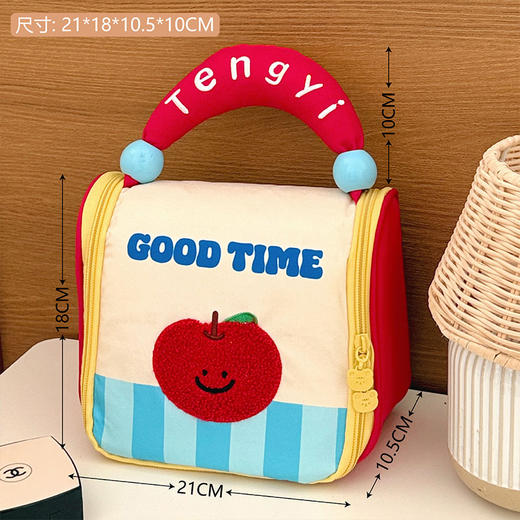 【礼物季】手提便携红苹果化妆包-纪念日百货门店同款167745750 商品图3