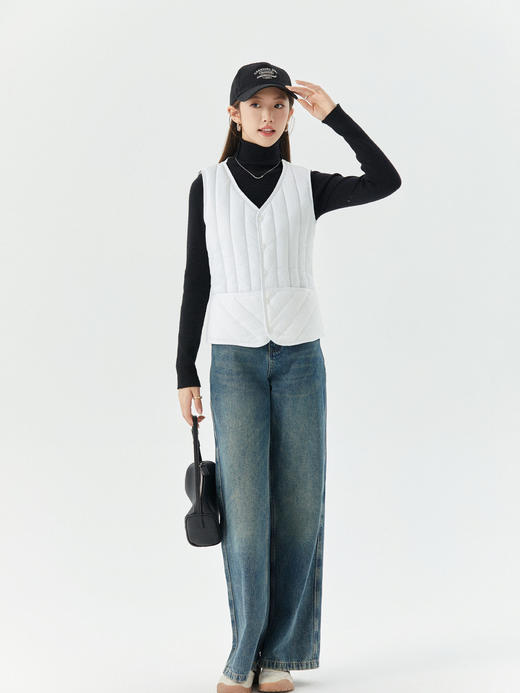 【保暖修身不显肉❗透气轻盈显气质】女士秋冬短款内胆马甲休闲保暖年轻实用口袋舒适女款马甲双面。hb 商品图1