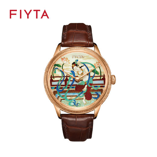 飞亚达大师系列敦煌主题“胡旋舞”手工掐丝珐琅限量版机械腕表GA886021.GQB/GA886021.PQK 商品图1